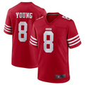 Trusc SF.49ers #8 Steve Young Scarlet Retired Player Game American Stitched Jersey