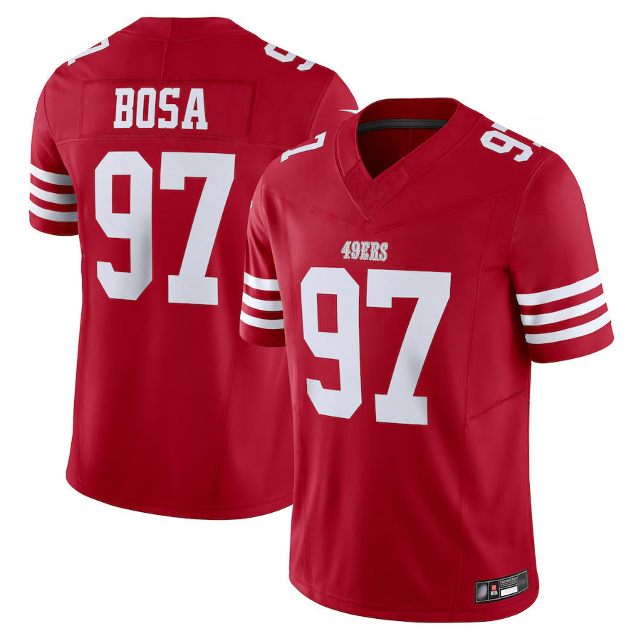 Trusc SF.49ers #97 Nick Bosa Player Scarlet Vapor F.U.S.E. Limited Stitched Jerseys
