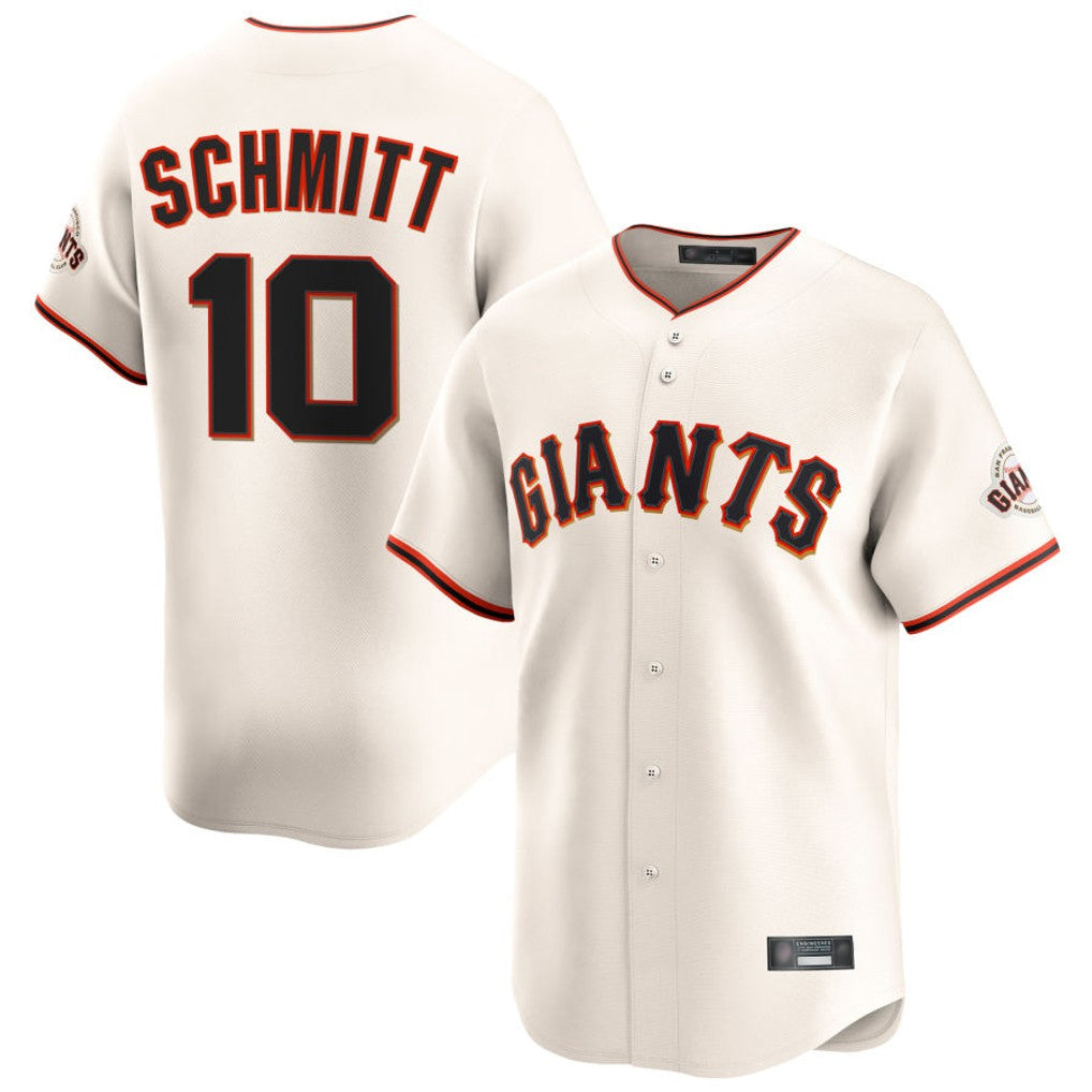 Trusc SF.Giants #10 Casey Schmitt Player Cream Home Limited Stitched Jerseys