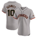 Trusc SF.Giants #10 Casey Schmitt Player Gray Home Limited Elite Stitched Jerseys