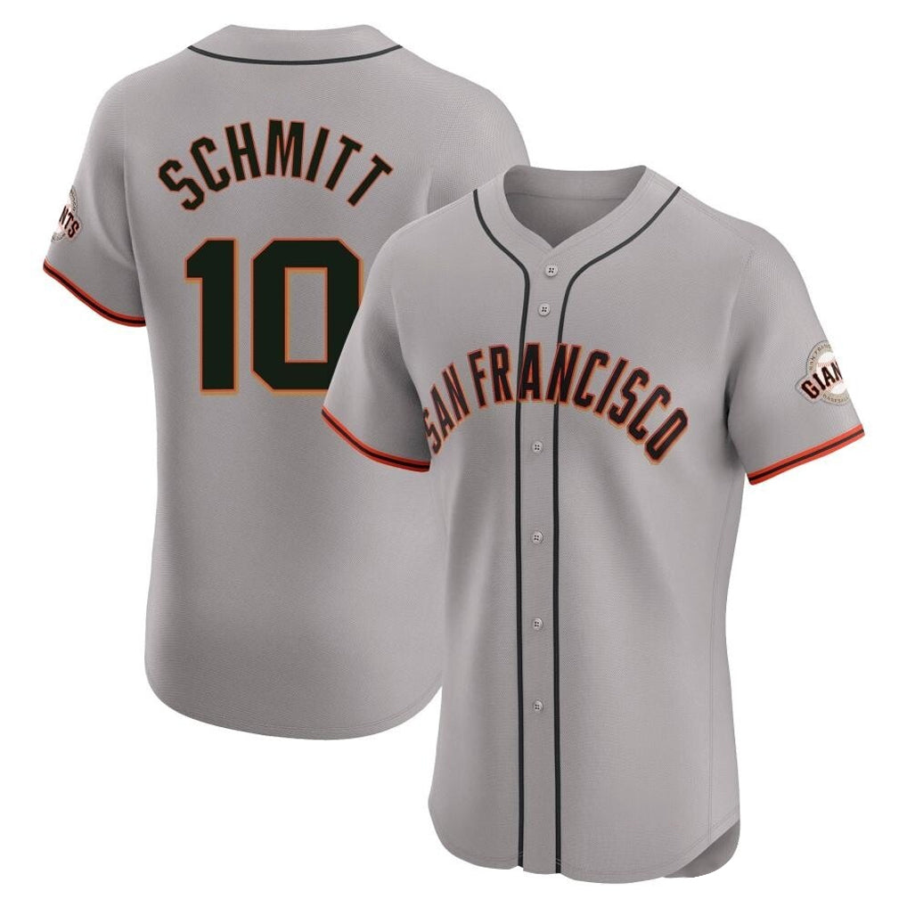 Trusc SF.Giants #10 Casey Schmitt Player Gray Home Limited Elite Stitched Jerseys