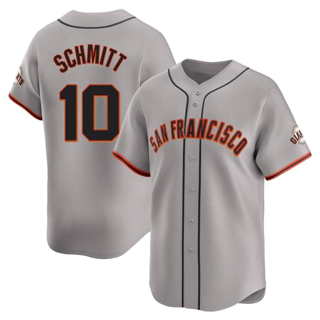 Trusc SF.Giants #10 Casey Schmitt Player Gray Home Limited Stitched Jerseys