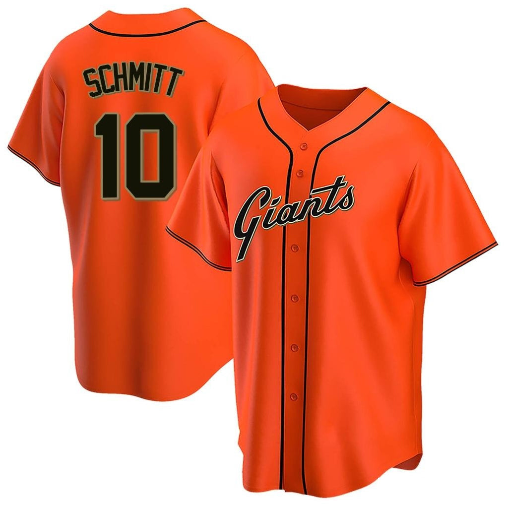 Trusc SF.Giants #10 Casey Schmitt Player Orange Home Game Stitched Jerseys