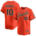 Trusc SF.Giants #10 Casey Schmitt Player Orange Home Limited Stitched Jerseys