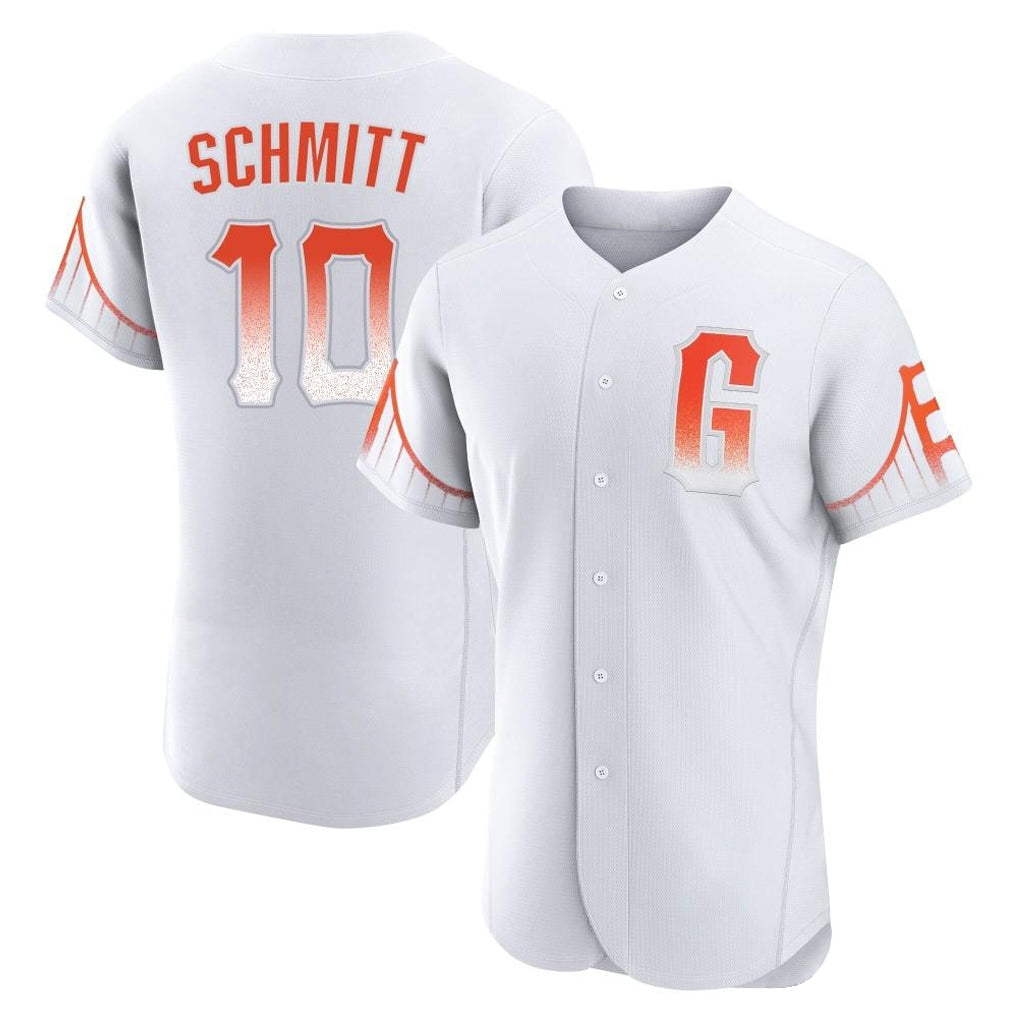Trusc SF.Giants #10 Casey Schmitt Player White City Connect Home Limited Elite Stitched Jerseys