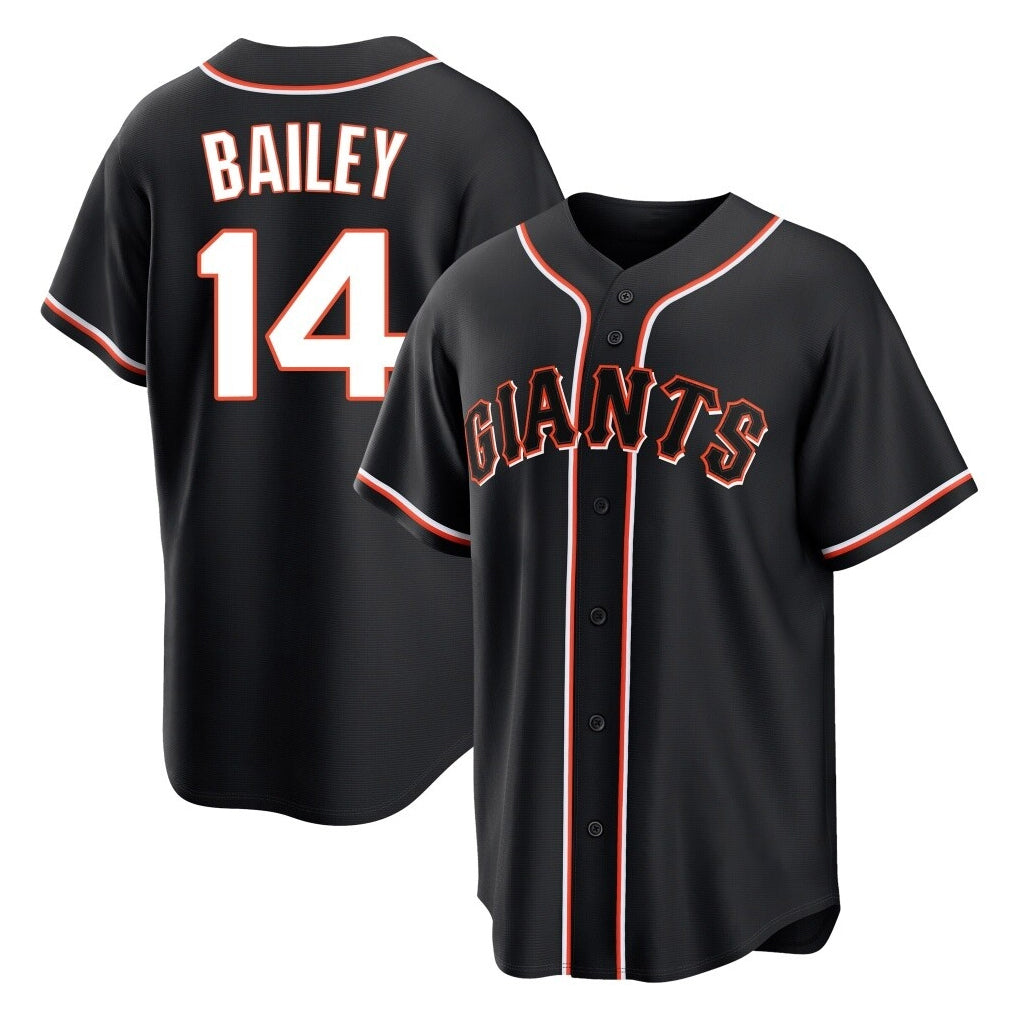 Trusc SF.Giants #14 Patrick Bailey Player Black Fashion Out Home Limited Stitched Jerseys