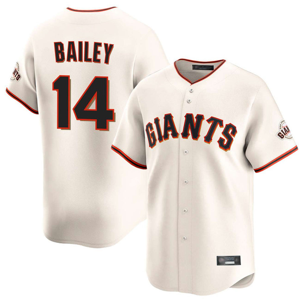 Trusc SF.Giants #14 Patrick Bailey Player Cream Home Limited Stitched Jerseys