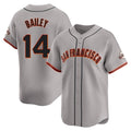 Trusc SF.Giants #14 Patrick Bailey Player Gray Home Limited Stitched Jerseys