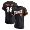 Trusc SF.Giants #16 Rafael Devers Player Black 2025 City Connect Home Limited Elite Stitched Jerseys