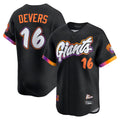 Trusc SF.Giants #16 Rafael Devers Player Black 2025 City Connect Home Limited Stitched Jerseys