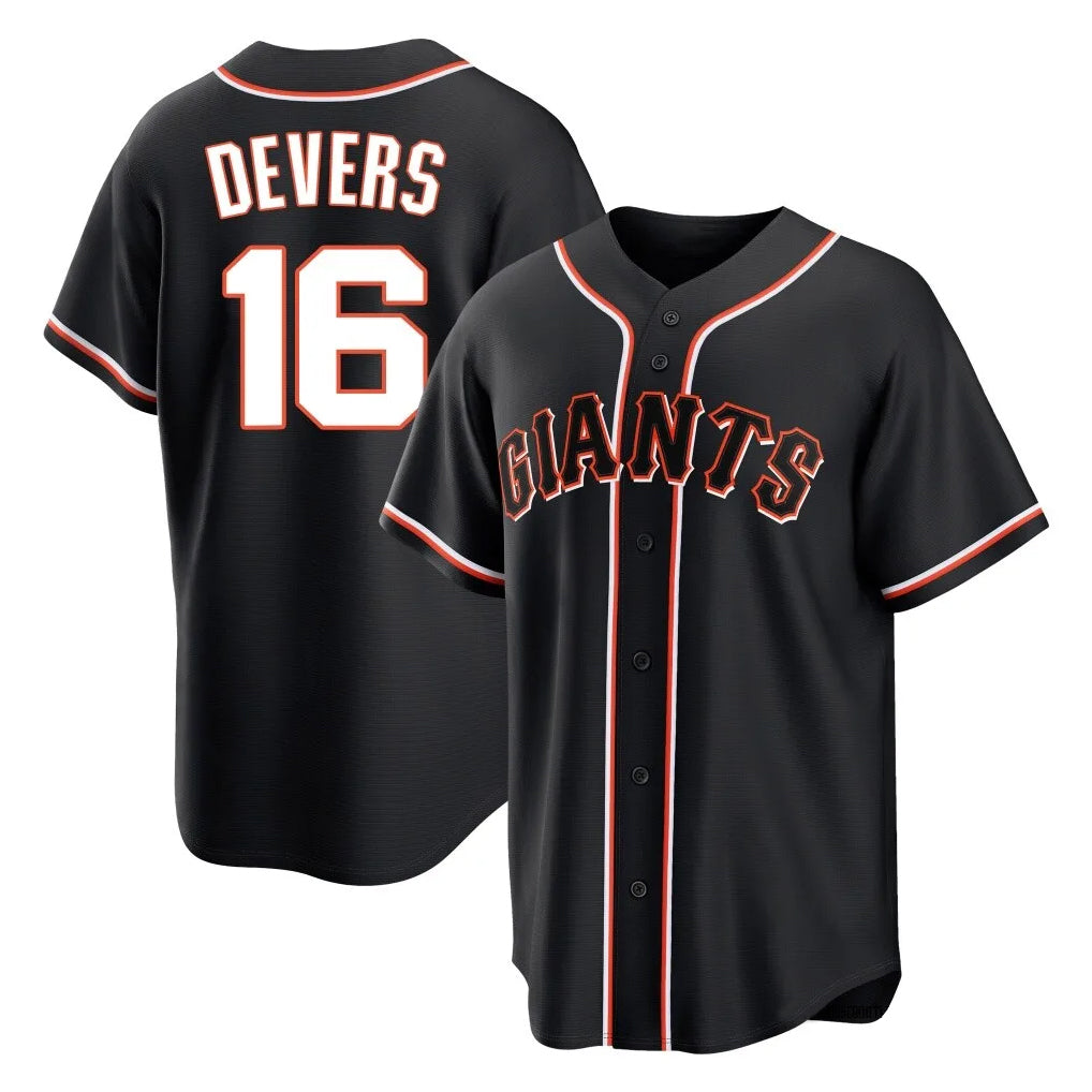 Trusc SF.Giants #16 Rafael Devers Player Black Fashion Out Home Limited Stitched Jerseys