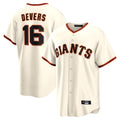 Trusc SF.Giants #16 Rafael Devers Player Cream Home Game Stitched Jerseys