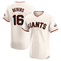 Trusc SF.Giants #16 Rafael Devers Player Cream Home Limited Elite Stitched Jerseys