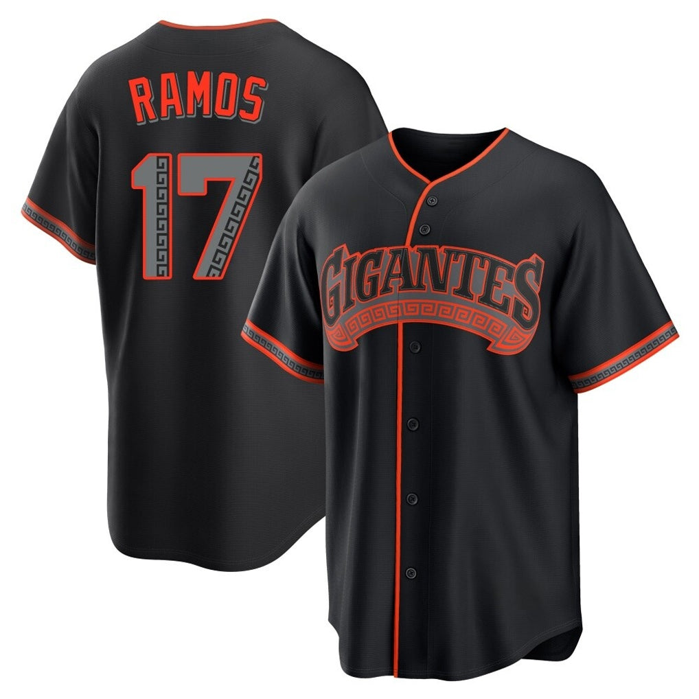 Trusc SF.Giants #17 Heliot Ramos Player Black Alternate Limited Stitched Jerseys