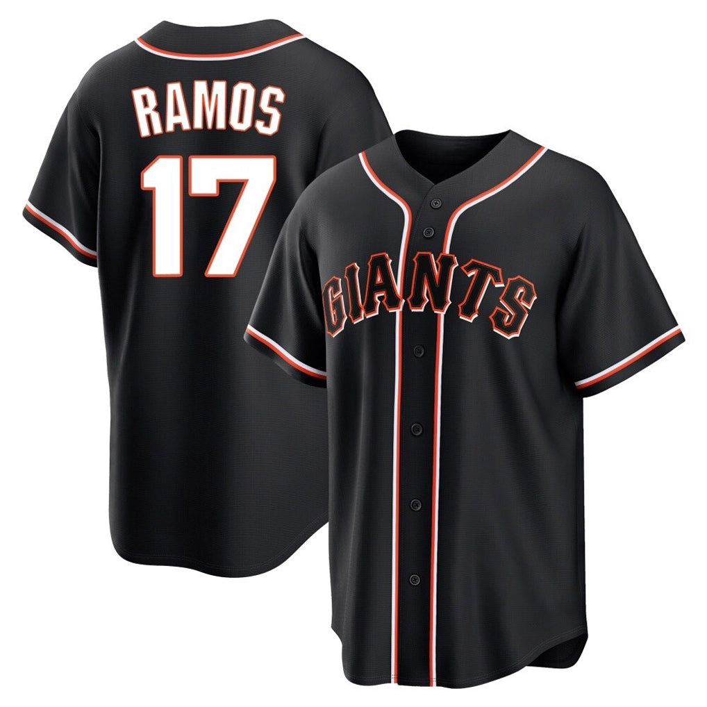 Trusc SF.Giants #17 Heliot Ramos Player Black Fashion Out Home Limited Stitched Jerseys
