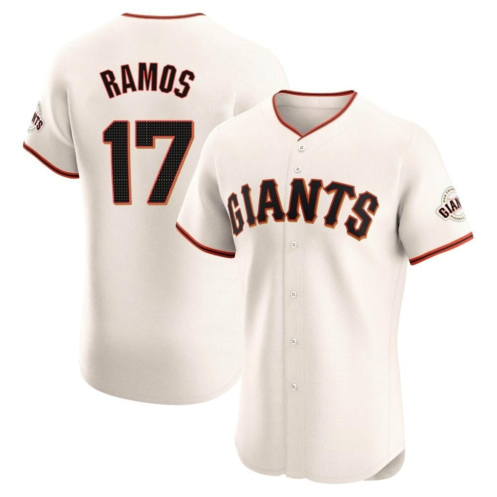 Trusc SF.Giants #17 Heliot Ramos Player Cream Home Limited Elite Stitched Jerseys