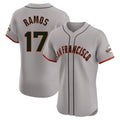 Trusc SF.Giants #17 Heliot Ramos Player Gray Home Limited Elite Stitched Jerseys