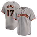 Trusc SF.Giants #17 Heliot Ramos Player Gray Home Limited Stitched Jerseys