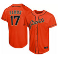Trusc SF.Giants #17 Heliot Ramos Player Orange Home Limited Stitched Jerseys