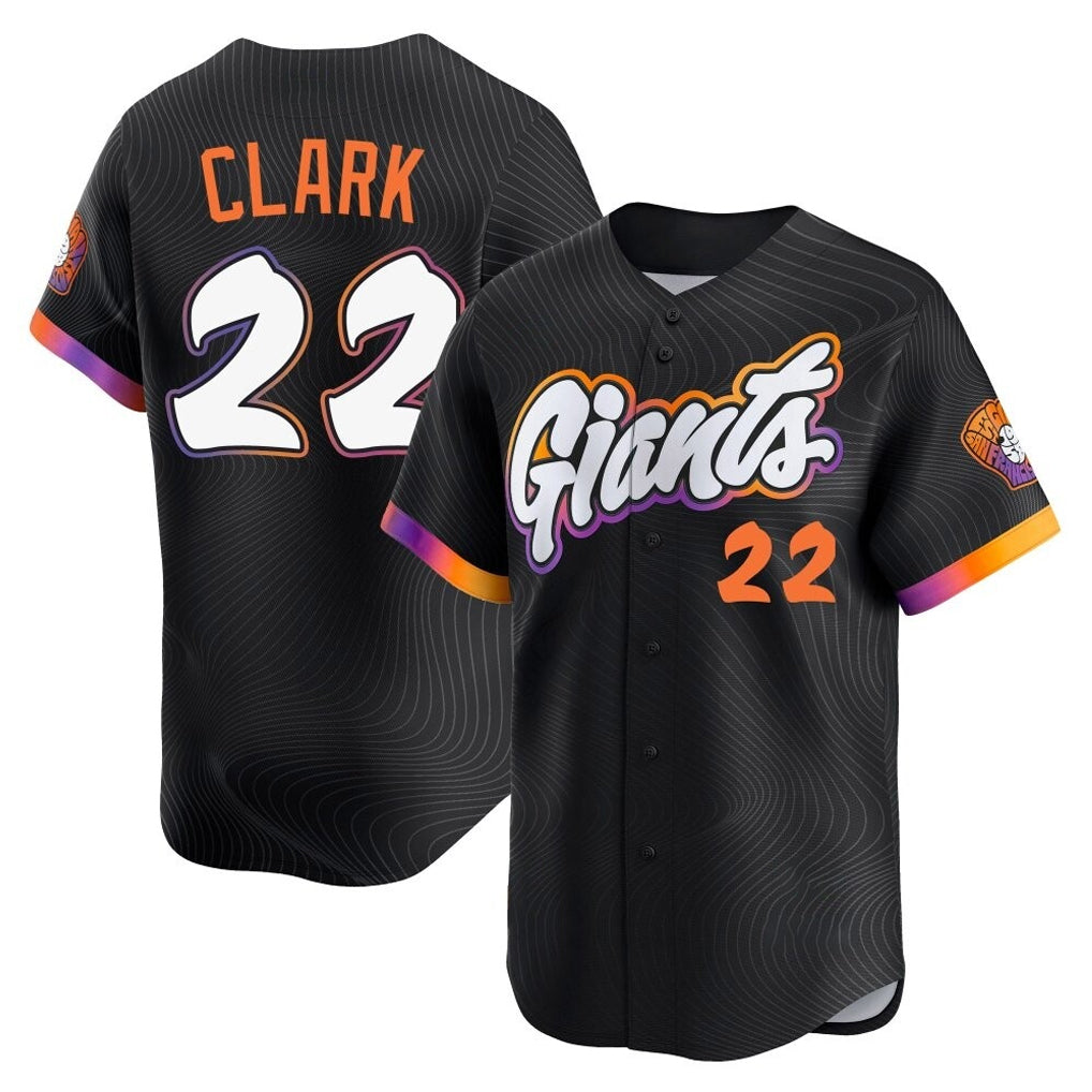 Trusc SF.Giants #22 Will Clark Player Black 2025 City Connect Home Limited Stitched Jerseys