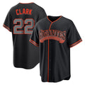 Trusc SF.Giants #22 Will Clark Player Black Alternate Limited Stitched Jerseys