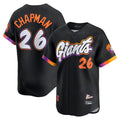 Trusc SF.Giants #26 Matt Chapman Player Black 2025 City Connect Home Limited Stitched Jerseys