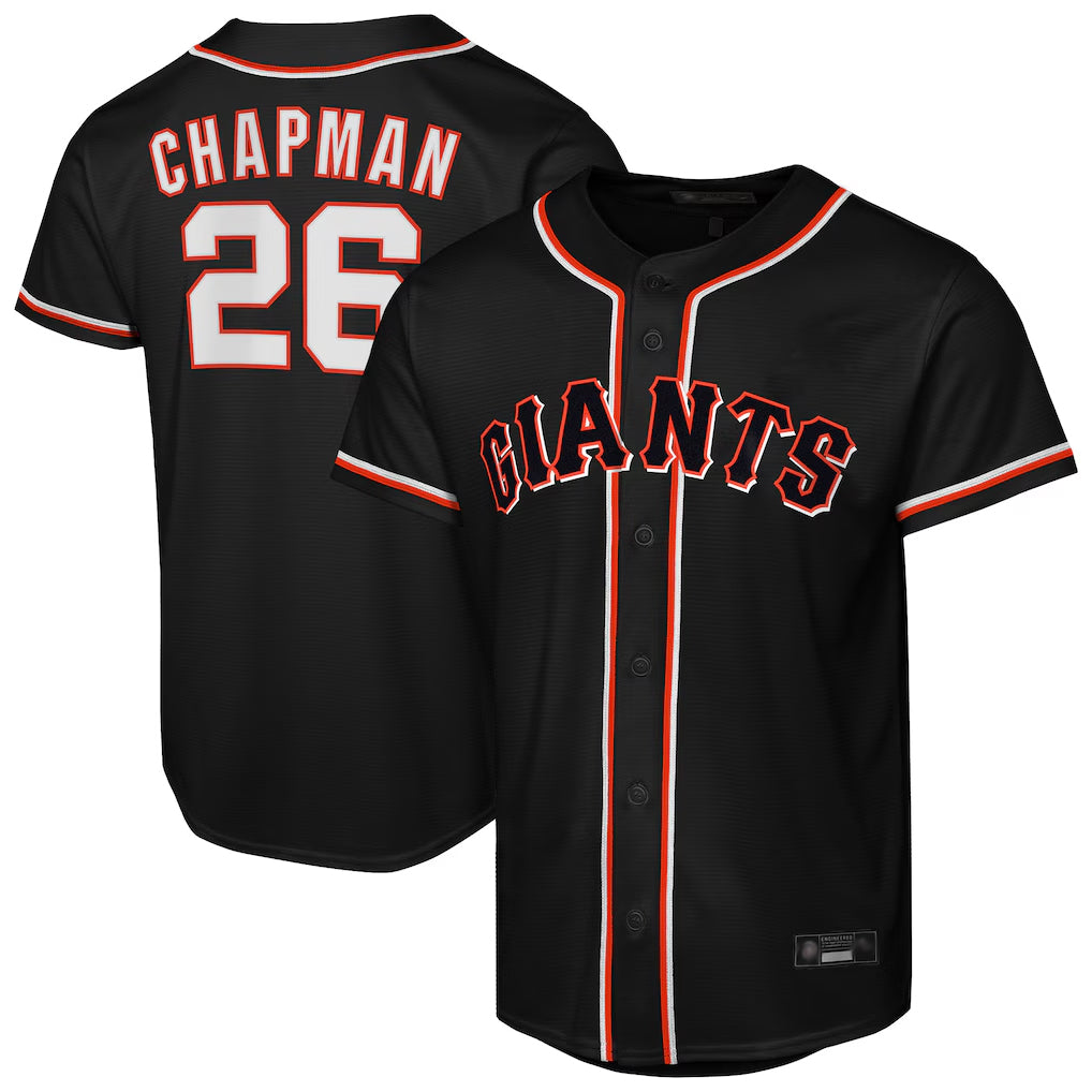 Trusc SF.Giants #26 Matt Chapman Player Black Fashion Out Home Limited Stitched Jerseys