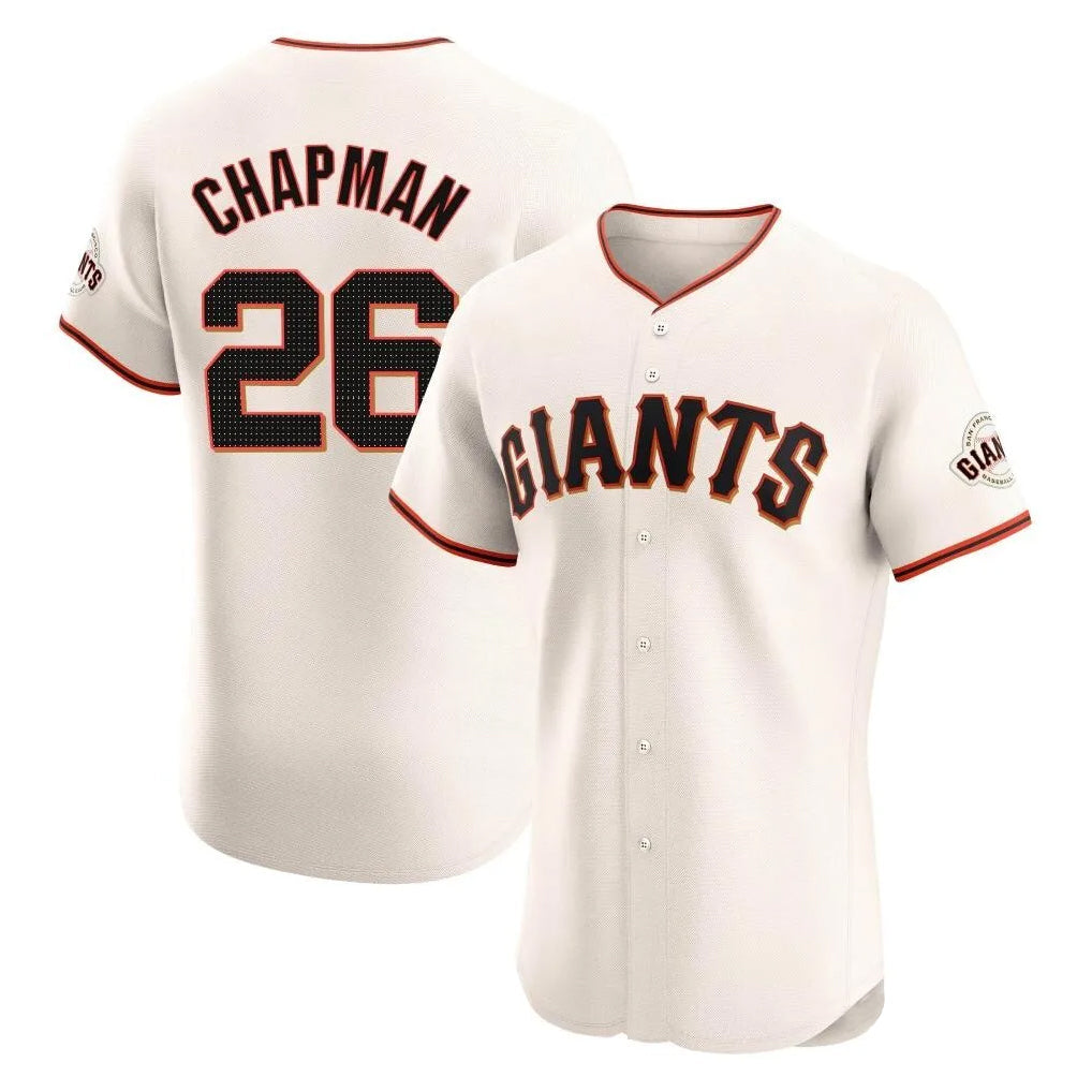 Trusc SF.Giants #26 Matt Chapman Player Cream Home Limited Elite Stitched Jerseys