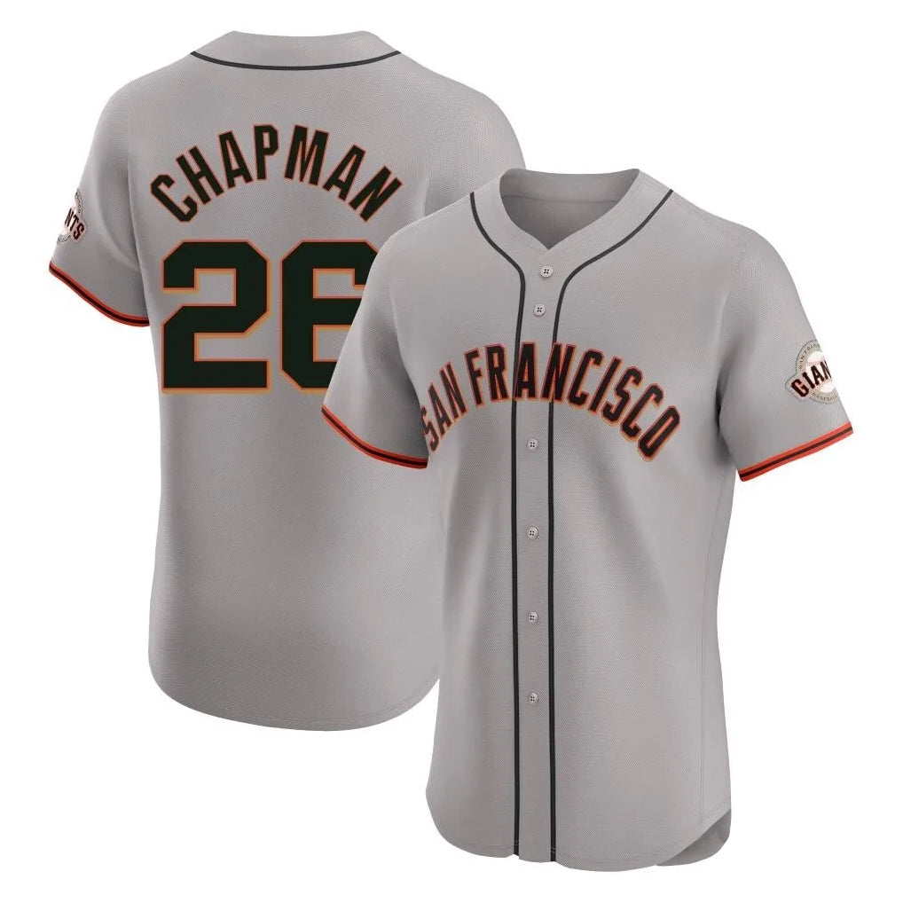 Trusc SF.Giants #26 Matt Chapman Player Gray Home Limited Elite Stitched Jerseys