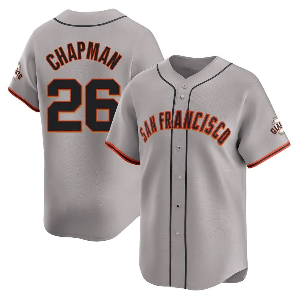 Trusc SF.Giants #26 Matt Chapman Player Gray Home Limited Stitched Jerseys