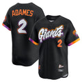 Trusc SF.Giants #2 Willy Adames Player Black 2025 City Connect Home Limited Stitched Jerseys