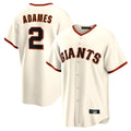 Trusc SF.Giants #2 Willy Adames Player Cream Home Game Stitched Jerseys