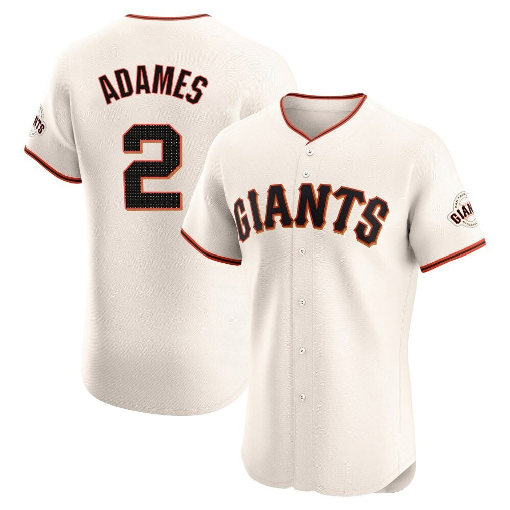 Trusc SF.Giants #2 Willy Adames Player Cream Home Limited Elite Stitched Jerseys