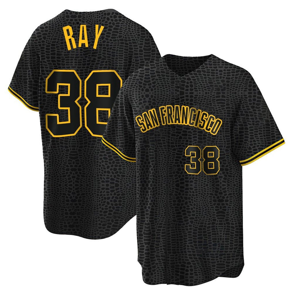 Trusc SF.Giants #38 Robbie Ray Player Black Snake Skin City Limited Stitched Jerseys