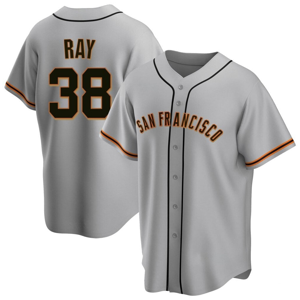 Trusc SF.Giants #38 Robbie Ray Player Gray Home Game Stitched Jerseys