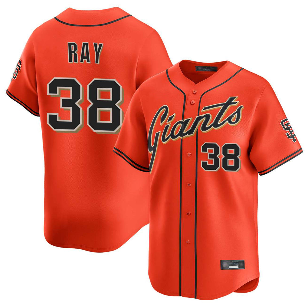 Trusc SF.Giants #38 Robbie Ray Player Orange Home Limited Stitched Jerseys