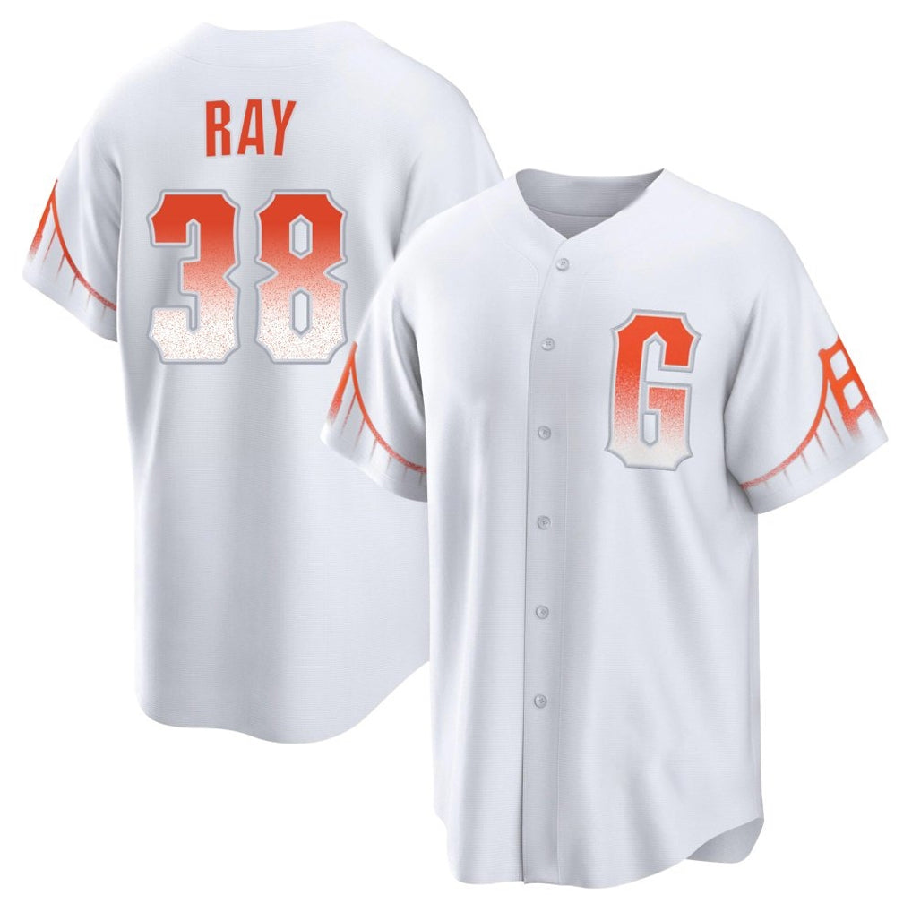 Trusc SF.Giants #38 Robbie Ray Player White City Connect Home Game Stitched Jerseys