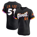 Trusc SF.Giants #51 Jung Hoo Lee Player Black 2025 City Connect Home Limited Elite Stitched Jerseys