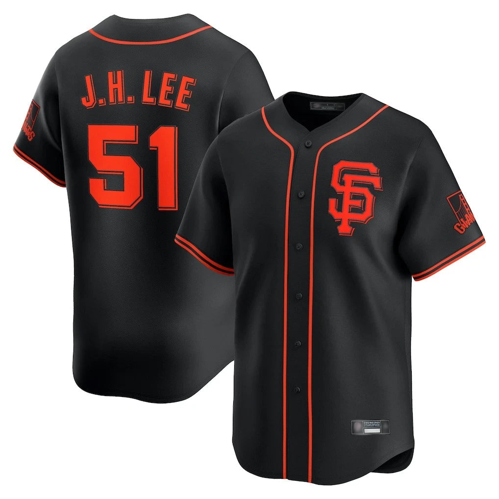 Trusc SF.Giants #51 Jung Hoo Lee Player Black 2026 Home Limited Stitched Jerseys