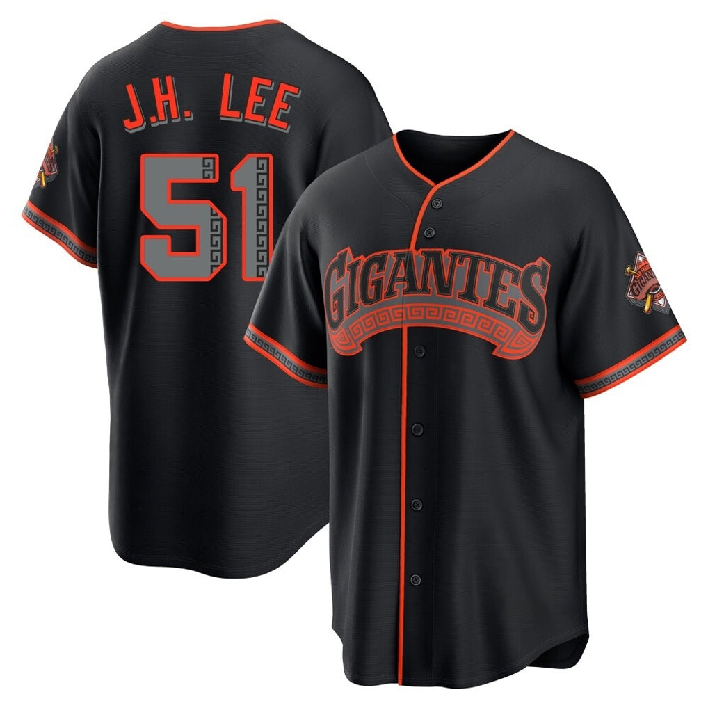 Trusc SF.Giants #51 Jung Hoo Lee Player  Black Alternate Limited Stitched Jerseys