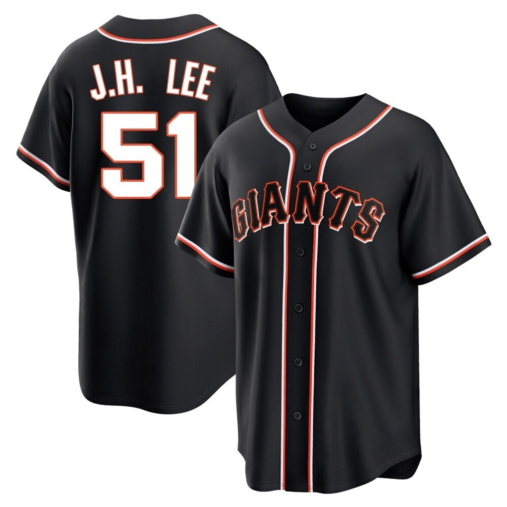 Trusc SF.Giants #51 Jung Hoo Lee Player Black Fashion Out Home Limited Stitched Jerseys