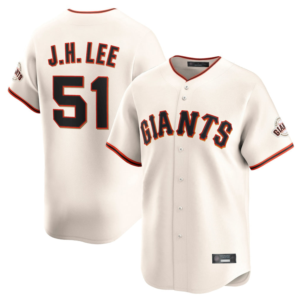Trusc SF.Giants #51 Jung Hoo Lee Player Cream Home Limited Stitched Jerseys