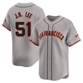 Trusc SF.Giants #51 Jung Hoo Lee Player Gray Home Limited Stitched Jerseys