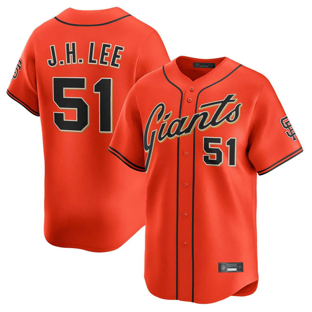 Trusc SF.Giants #51 Jung Hoo Lee Player Orange Home Limited Stitched Jerseys