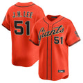 Trusc SF.Giants #51 Jung Hoo Lee Player Orange Home Limited Stitched Jerseys