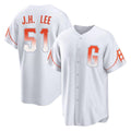 Trusc SF.Giants #51 Jung Hoo Lee Player White City Connect Home Game Stitched Jerseys