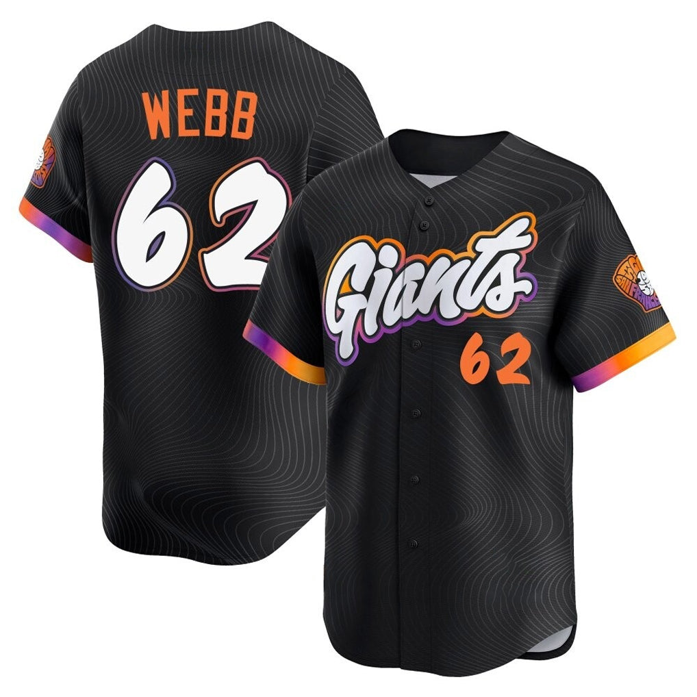 Trusc SF.Giants #62 Logan Webb Player Black City Connect Home Limited Stitched Jerseys