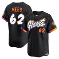 Trusc SF.Giants #62 Logan Webb Player Black City Connect Home Limited Stitched Jerseys