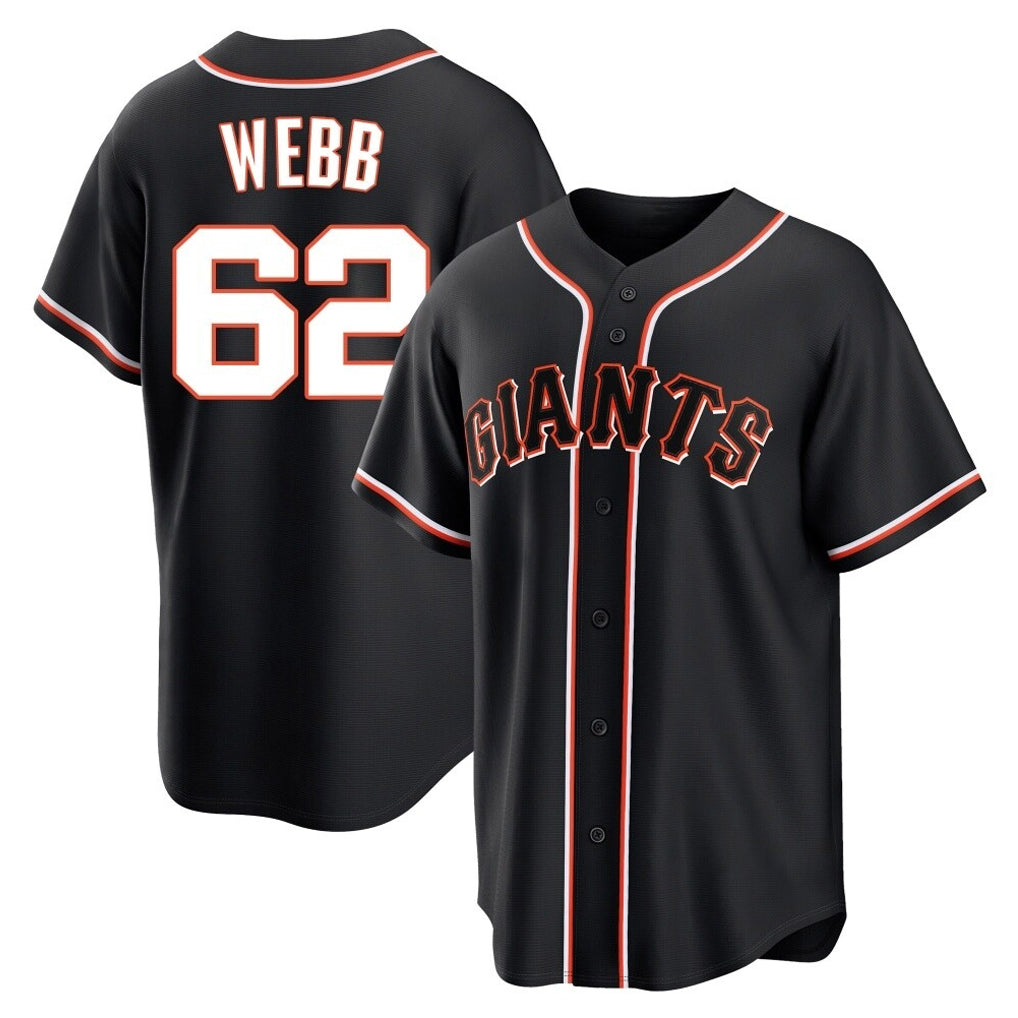 Trusc SF.Giants #62 Logan Webb Player Black Fashion Out Home Limited Stitched Jerseys