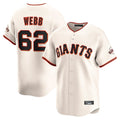 Trusc SF.Giants #62 Logan Webb Player Cream Home Limited Stitched Jerseys